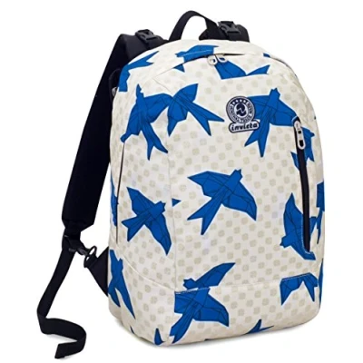 Abbildung von INVICTA RUCKSACK ORIGAMI, Geräumige Schultasche für Teenager, Mädchen &amp; Jungen, 2 wechselbare Muster, Schule, Sport&amp;Freizeit, Doubleface; blau/mehrfarbig