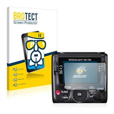 Abbildung von BROTECT Schutzglas für Nikon SB 700 Schutzfolie Panzer Folie Glas [Extrem Kratzfest 9H, Anti Fingerprint, Ultra Transparent]