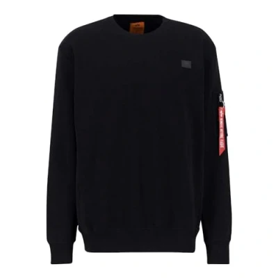 Abbildung von Alpha Industries X Fit Label Sweater Sweatshirt für Herren Black
