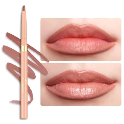 Abbildung von OULAC Braun Lipliner Wasserfest, Drehbarer Langanhaltender Lippenkonturenstift mit Mattes Finish, Hochpigmentiert und Geschmeidig, Konturieren Sie Ihre Lippen, Vegan (L03) Naked Liner