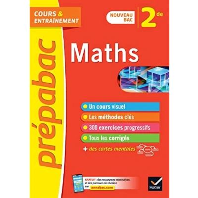 Abbildung von Prépabac Maths 2de: cours, méthodes &amp; entraînement (programme de Seconde)