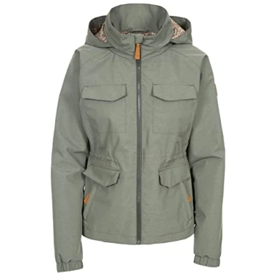Abbildung von Trespass Damen Busybee wasserdichte Regenjacke mit verdeckter Kapuze