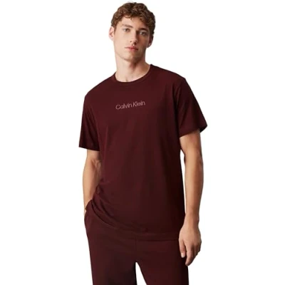 Abbildung von Calvin Klein S/S CREW NECK Langarmhemd Herren, Braun (Truffle Brown), M