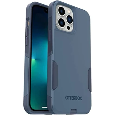 Abbildung von OtterBox Schutzhülle für iPhone 13 Pro Max &amp; 12 Commuter Series Rock Skip Way, schlank und robust, taschenfreundlich, mit Portschutz
