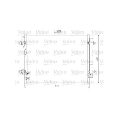 Abbildung von VALEO 814039 Klimakondensator ohne Trockner Aluminium 452 VOLKSWAGEN: Passat B7 Variant, B6 CC