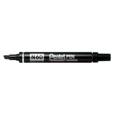 Abbildung von 12 x Pentel Permanentmarker 1,5 5,5mm Keilspitze schwarz