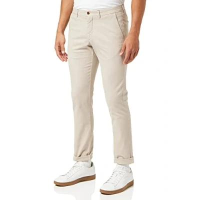 Abbildung von Hackett London Men&#039;s Texture Chino Pants, Brown (Simply Taupe), 32W/32L