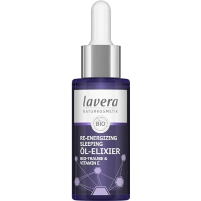 Abbildung von lavera Re Energizing Sleeping Öl Elixier natürliche Zellerneuerung Revitalisiert Hautbild feuchtigkeitsspendend vegan Naturkosmetik 30 ml