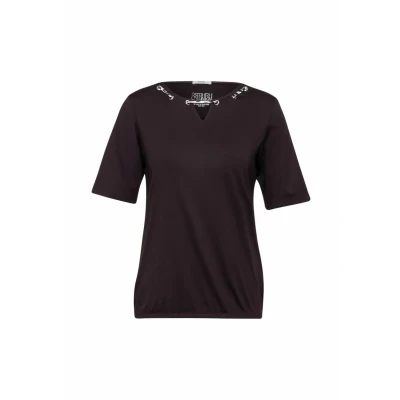 Abbildung von Cecil MIT Detail Tshirt print, Damen, Größe: Small, Rot