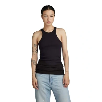 Abbildung von G STAR RAW Women&#039;s Tops Italian Army Ultra Slim Tank Top , Schwarz (dk black D22768 D289 6484), L