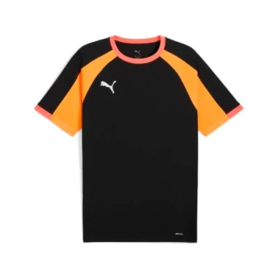 Abbildung von Puma Individualliga Sport Tshirt, Herren, Größe: Large, Black/heat fire