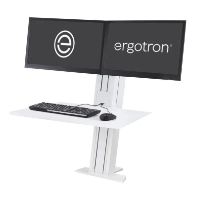 Abbildung von Ergotron WorkFit SR Dual Steh Sitz Arbeitsplatz für 2 Bildschirme bis 60,96 cm (24&quot;)