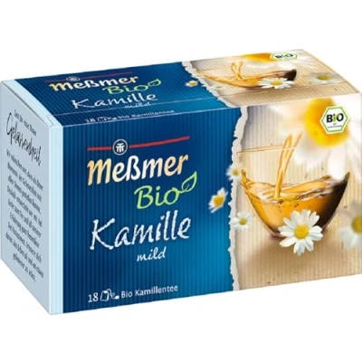 Abbildung von Meßmer Bio Kamille mild 18 Teebeutel Vegan Glutenfrei Laktosefrei