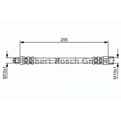 Abbildung von BOSCH 1 987 481 015 Bremsschläuche 268 M10x1 VOLVO: XC90 I