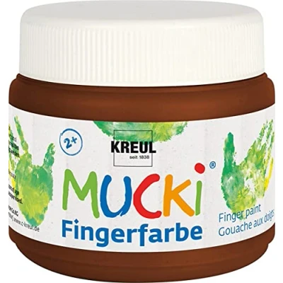 Abbildung von Kreul Bastelfarbe Mucki Fingerfarbe braun 150 ml