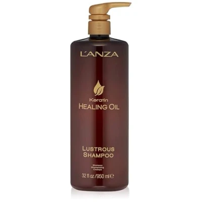 Abbildung von L&#039;ANZA Keratin Heilöl Glänzendes Shampoo für Geschädigtes Haar (950 ml), Nährt, Repariert, Glanz &amp; Stärke ein Perfektes, Seidiges Aussehen, Sulfatfrei, Parabenfrei, Glutenfrei