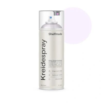 Abbildung von shelfmade Kreidespray hochwertiges Kreidefarbe Spray in flieder matte Chalk Sprayfarben deckendes (Lilac Flieder)