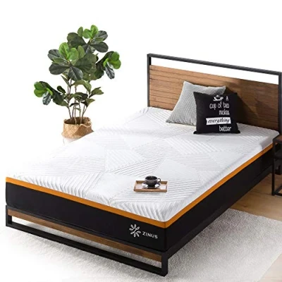 Abbildung von Zinus EU MSHPHB 10J Spring Mattress, Coil/Foam/Fabric, Single