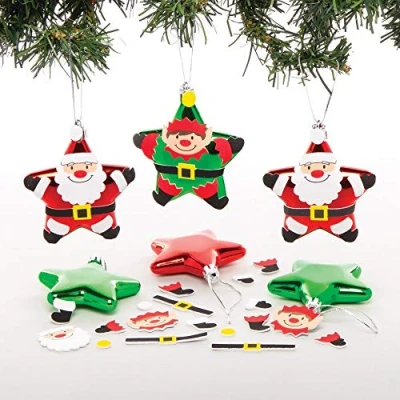 Abbildung von Baker Ross AT164 Blanko Kugeln für Kinder zum Dekorieren und Aufhängen am Weihnachtsbaum