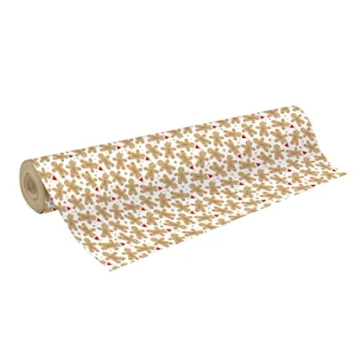 Abbildung von Clairefontaine 223906C Rolle Geschenkpapier Kraft Naturbraun, 70g, große Breite 50x0,70m, ideal zum Verpacken &amp; Basteln, Lebkuchen, 1