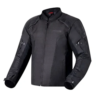Abbildung von OZONE MOTO Edge II Motorradjacke Herren Textil Ellbogen und Schulterprotektoren Herausnehmbare Wasserdichte Membran 4 Belüftungskanäle