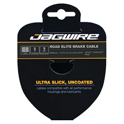 Abbildung von Jagwire Bremskabel Route Elite Polished Ultra Slick Stainless 1,5 x 2000 mm SRAM/Shimano 96EL2000 Unisex Erwachsene, Grau