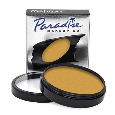 Abbildung von Mehron Paradise Make up AQ Pro Size Perfekt für Bühnen und Bildschirmvorführungen, Spezialeffekte, Cosplay Halloween Wasseraktiviertes Gesichts Körperfarben 40 g Dijon
