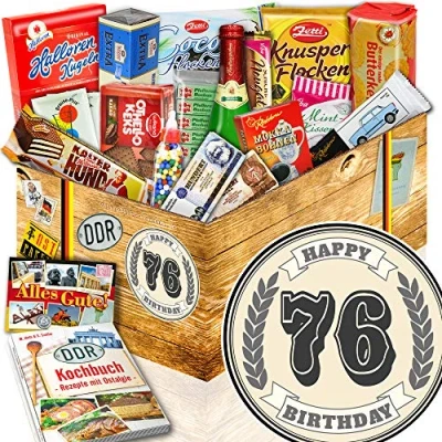 Abbildung von 76. Geburtstag + Ossi Paket XXL Geburtstagsgeschenke Freund