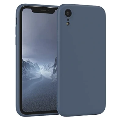 Abbildung von EAZY Case Silikonhülle für iPhone XR Hülle Silikon Blau weich stoßfeste Handyhülle Schutzhülle mit Kameraschutz Dünn Premium Schutz Cover TPU Phone Bumper in Petrol