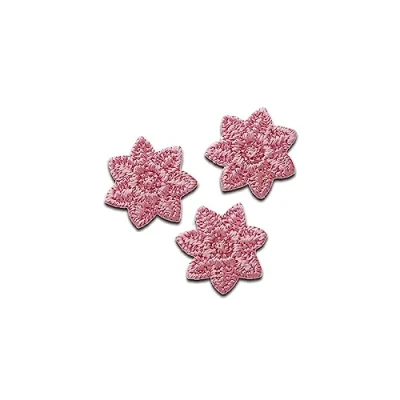 Abbildung von Mono Quick Aufnäher Bügelbild, Aufbügler, Applikationen, Patches, Flicken, zum aufbügeln, PES, NY, RY, 3 Sternchen rosé Größe: 1,5 x cm