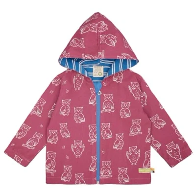 Abbildung von loud + proud wasserabweisende MIT Druck Regenjacke / Jacke für Kinder, Größe: 98/104, Rouge