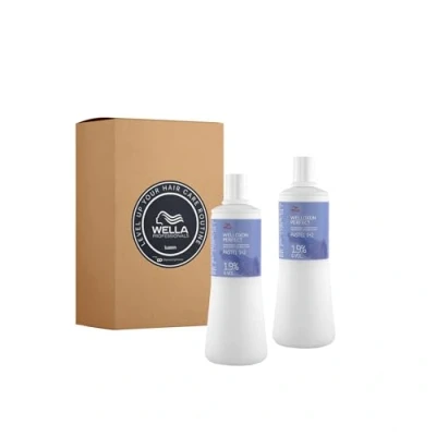 Abbildung von 2er WELLA Welloxon Perfect Haarfarbe 1.9%, 1000ml