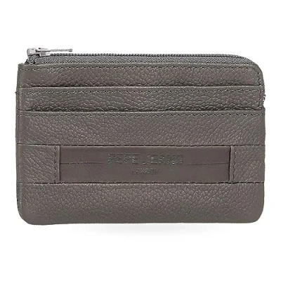 Abbildung von Pepe Jeans Checkbox geldbörse Grau 11x7x1,5cm Leder, grau, Talla única,