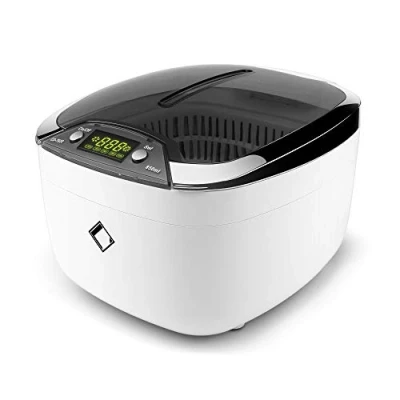 Abbildung von LifeBasis Ultraschallreinigungsgerät Ultraschallreiniger Brillenreinigungsgerät 850ml Ultraschallgerät mit LED Beleuchtung Zahnspangenreinigung Ultraschallbad für Brille CDs DVD Schmuck Uhren