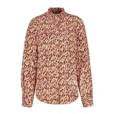 Abbildung von Garcia WITH Print Hemdbluse, Damen, Größe: Medium, Golden brown