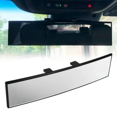 Abbildung von ds. distinctive style Breiter Rückspiegel Clip On 12 Zoll Universal Panorama Konvex Innenspiegel mit Weitwinkel