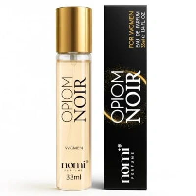 Abbildung von Nomi Perfume für Frauen, 33 ml, (OPIOM NOIR) Eau de Parfum mit 20% Duftölen, Flakon Handtasche &amp; unterwegs, Lang anhaltender