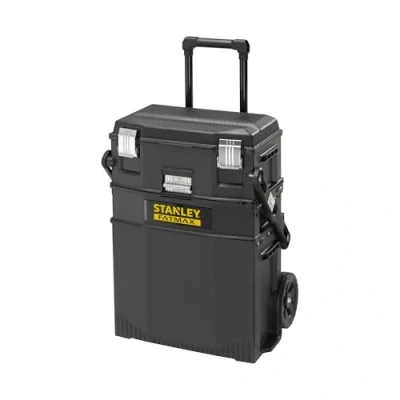 Abbildung von Stanley FatMax Rollende Werkstatt Cantilever 1 94 210 (mit Schwerlasträder, automatische Sicherheitsverriegelung, einfahrbarer Teleskopgriff, seitliche Handgriffe, 54,9 x 73,3 41,3 cm)