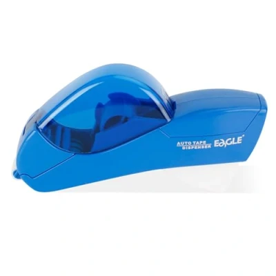 Abbildung von Eagle Tape Dispenser Halbautomatischer Klebebandspender, 12mm 19mm Rollenbreite ink 2 Rollen handlich praktisch präzise (Blau)