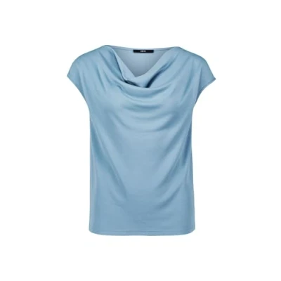 Abbildung von zero MIT Wasserfallausschnitt Tshirt basic, Damen, Größe: 36, Citadel