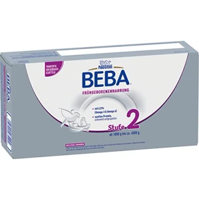 Abbildung von BEBA Frühgeborenennahrung Stufe 2, Spezialnahrung für Frühgeborene und untergewichtige Neugeborene, trinkfertig, 32er Pack (32 x 90ml)