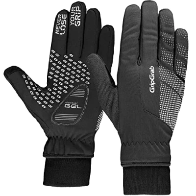 Abbildung von GripGrab Ride Winter Fahrradhandschuhe Winddichte Gefütterte Gepolsterte rutschfeste Warme Thermo Radsporthandschuhe