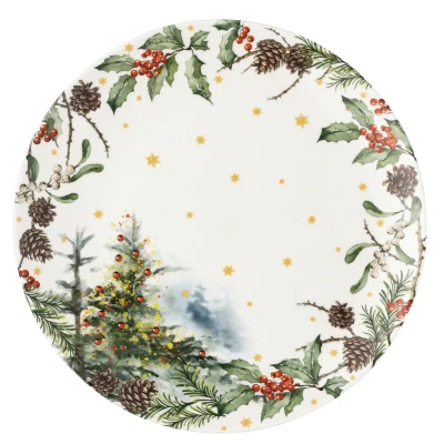 Abbildung von Hutschenreuther Sammelserie 2023 Am Weihnachtsbaum Plätzchenteller 28cm