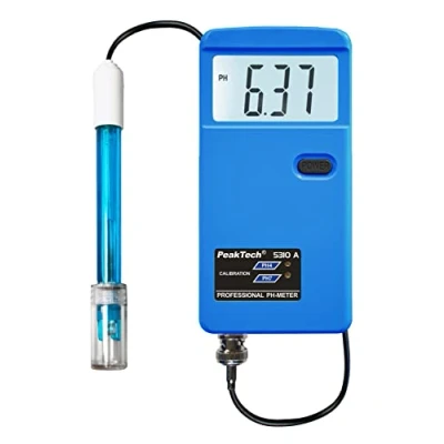 Abbildung von PeakTech Wassersensor 5310 A: pH Meter mit Kabelsonde bis 14.00