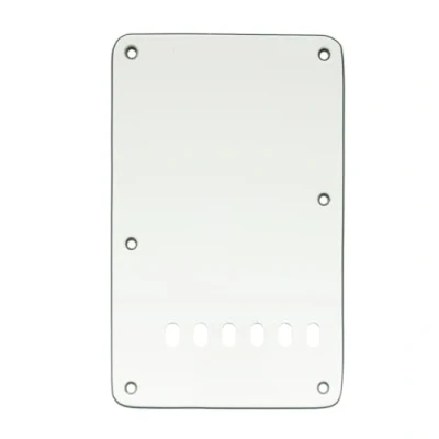 Abbildung von Musiclily 6 Löcher Vintage ST Tremolo Abdeckung Back Plate für Fender American/Mexican Standard Stratocaster Modern Style E Gitarre, 3 lagig Pergament