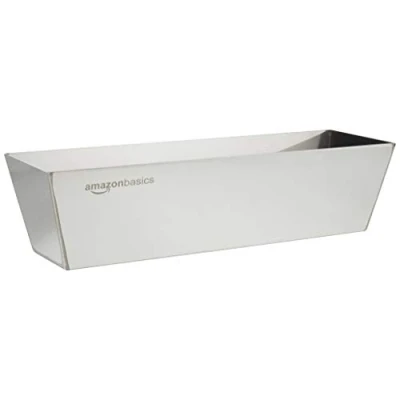 Abbildung von Amazon Basics Rechteckig Spachtelkasten, Edelstahl, 30.50 cm lang