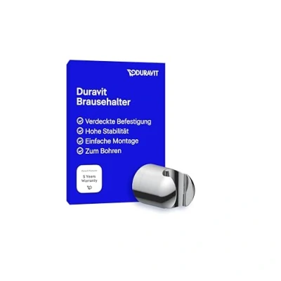 Abbildung von Duravit Universal Brausehalterung, Duschkopfhalterung für Handbrausen, Brausehalter, Chrom