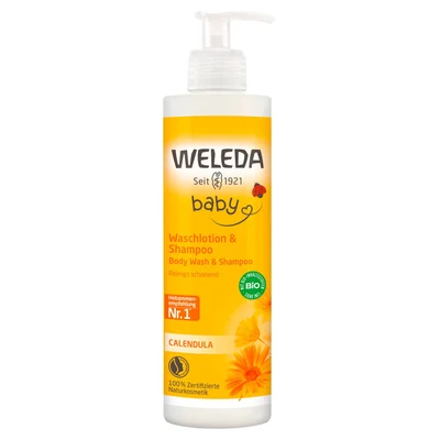 Abbildung von Weleda Calendula Waschlotion &amp; Shampoo 400 ml