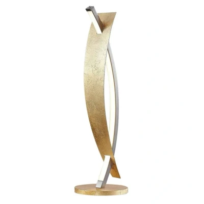 Abbildung von Lucande LED Tischleuchte Marija, goldfarben, Metall, 61,5 cm