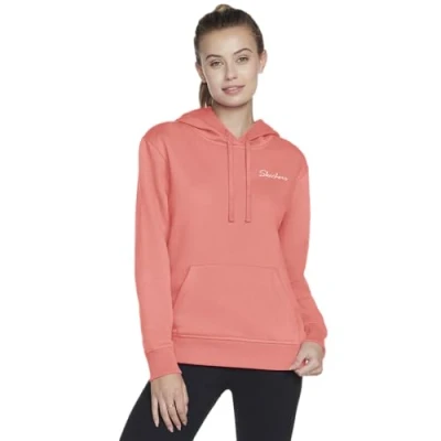 Abbildung von Skechers Damen Signature Pullover Hoodie Hooded Sweatshirt, Coral,